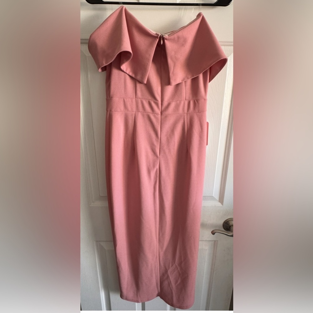 JJ's House Blush Pink Draped Dress - Picture 3 of 10